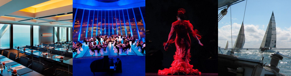 Salle de réunion / Dîner de gala / Spectacle de Flamenco / Régate