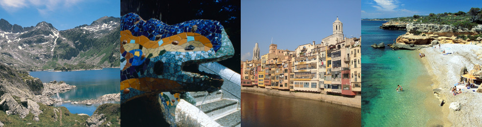 Étang de Mar / Salamandre du Park Güell / Berges de l'Onyar à Gérone / Plage de l'Ametlla de Mar