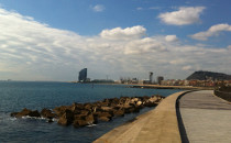 Panoramique du port et de Montjuïc