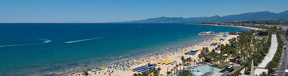 Panoramique de la plage de Llevant à Salou