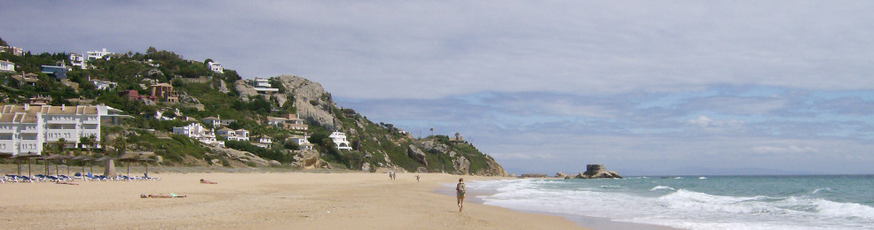 La plage de sable fin de Atlanterra